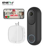 1080P Wired & Wireless Video Doorbell kit with 5200mah battery & USB foldable Chime