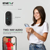 Smart Wireless 1080P Battery Camera with 2 pcs 18650 Battery, ENERJSMART APP