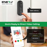 1080P Wired & Wireless Video Doorbell kit with 5200mah battery & USB foldable Chime