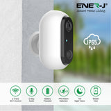 Smart Wireless 1080P Battery Camera with 2 pcs 18650 Battery, ENERJSMART APP