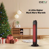 ENERJ Portable Infrared Heater, 600W & 1200W Dual Mode Infrared Heater with Carbon Heating Element, Heater for Home and Office, Energy Efficient