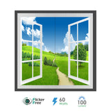 Window style LED panel set, 120 X 60 Surface Mounted, Grassland Design