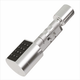 Smart Adjustable Cylinder Lock with Fingerprint & Keypad, Ideal for Any Doors of 35mm - 70mm, Colour: Silver