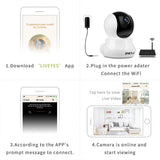 Multifunction Wireless IP Camera (Wireless Pan Tilt HD 720P Security Network CCTV IP Camera Night Vision WIFI IR) - ENER-J Smart Home