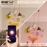 9W Smart Colour Changing Light Bulb, B22 RGB CCT Colour Changing Bulbs, Bluetooth APP Control LED Bulbs Bayonet, WiFi Dimmable, Mood Light for Room Decor & Party (Pack of 3)