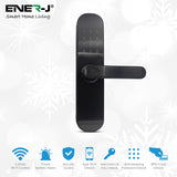 Fingerprint Smart Lock, WiFi Electronic Door Lock, Smart Anti-Theft Door Lock, Fingerprint Keypad with Password, Black Body