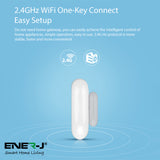 WiFi Door and Window Sensors, Smart Alarm with Free Notification APP Control Home Security Alarm System, No Hub Required