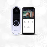 ENERJ Slim Wireless Video Door Bell Camera With 2 Way Audio, Night Vision, PIR Sensor, 720P Full HD Display and a Rechargeable Battery