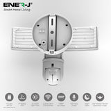 Smart WiFi LED Floodlight Security Outdoor Camera 1080P, Wide 125° Viewing Angle, Zoom & Pan, 2 Way Audio