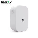 ENERJ Smart Wireless Doorbell with Chime Full HD, WiFi, Security Camera with Motion Detection, Night Vision, Two Way Audio Night Vision & PIR Motion