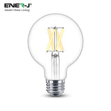 8.5W Smart Dimmable WiFi Filament Bulb, Edison Screw E27, CCT Changeable & Dimmable Retro Stye for Livingroom, Bedroom Lighting (Pack of 3)