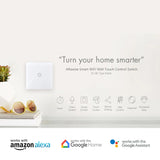 2 Gang Smart Touch Switch with Timer, APP & Voice Control, Smart Alexa Light Switch Works with Amazon and Google Home, No Neutral Required