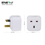 3 Pc Pack Mini WiFi Smart Plug, UK BS Plug, Smart Socket Works with Amazon Alexa & Google Home, With Energy Monitoring, APP & Voice Control