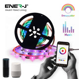 5 Meter Smart RGB LED Strip Kit with Dream Colour RGB, IP65, Remote, APP & Voice Control