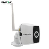 ENERJ Smart WiFi Wireless Outdoor IP Camera, Wi-Fi with Motion Sensor, Night Vision, Two Way Audio, HD Resolution Monitoring Using App